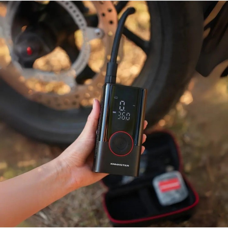 Knmaster LP200 – 150 PSI Dijital Göstergeli Şarjlı Hava Pompası Knmaster LP200 – 150 PSI Dijital Göstergeli Şarjlı Hava Pompası