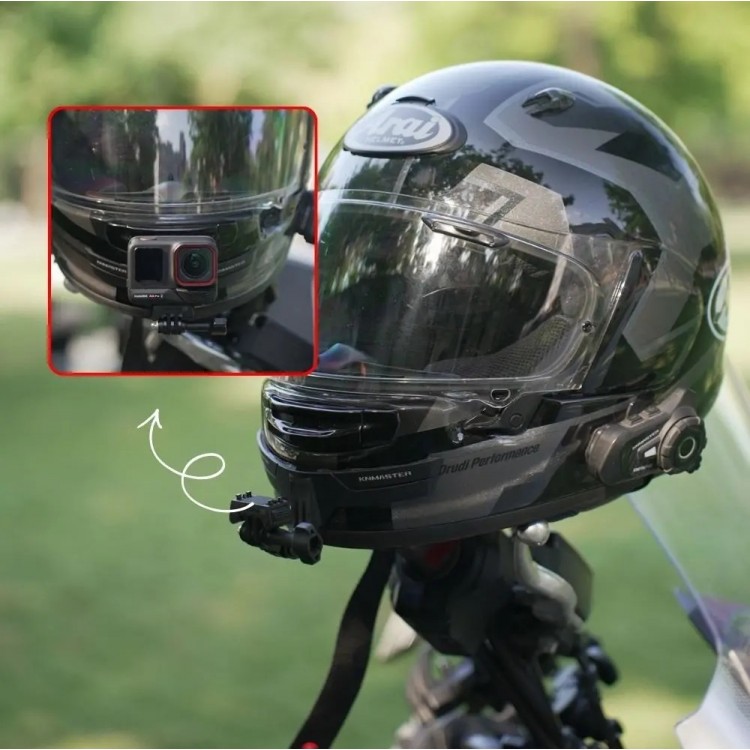 KNMASTER HC-10 | Motosiklet Kask Çene Aksiyon Kamera Tutucu KNMASTER HC-10 | Motosiklet Kask Çene Aksiyon Kamera Tutucu