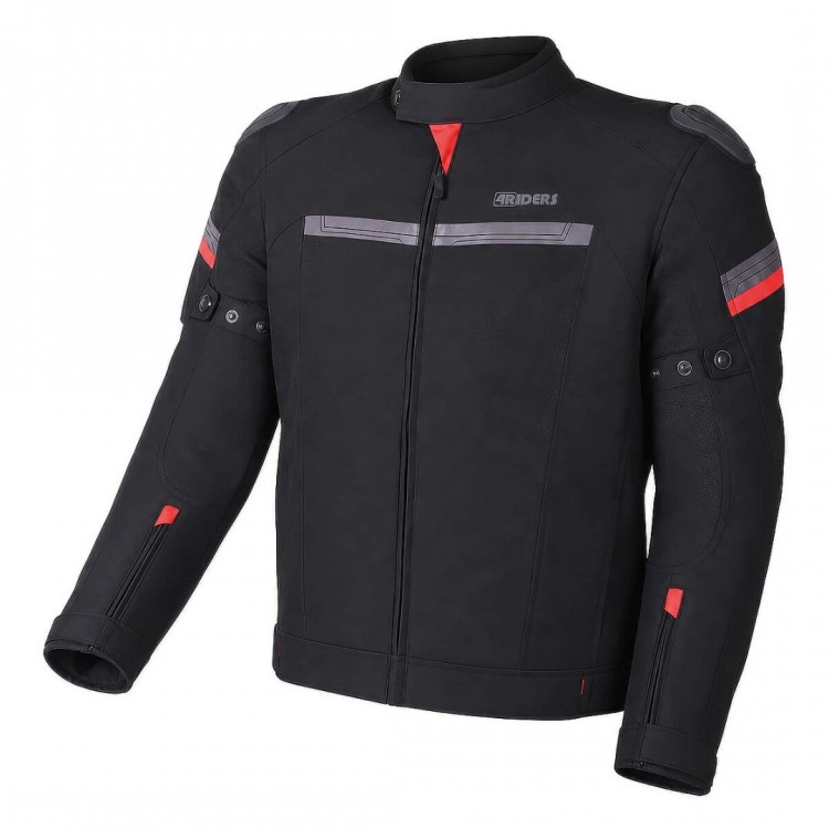 4Riders Valencia Slide Yazlık Korumalı Motosiklet Montu Siyah